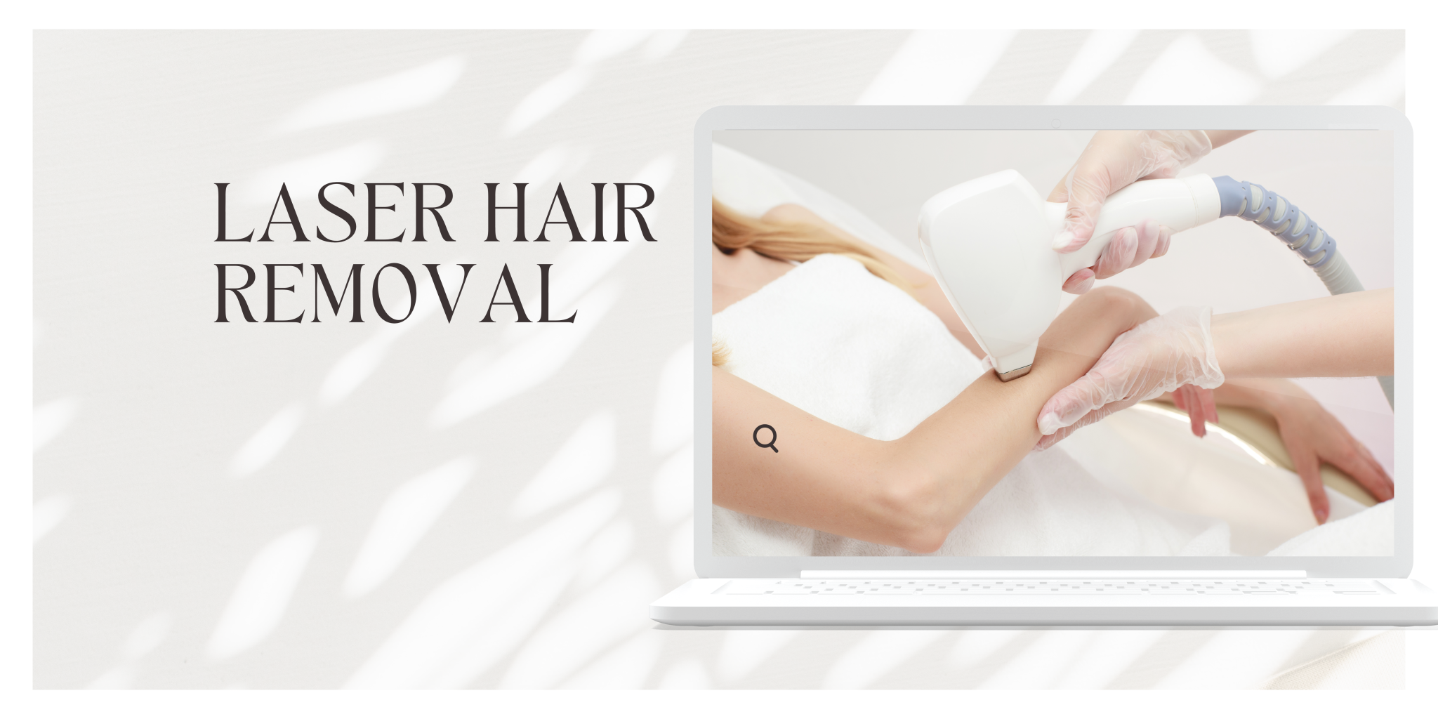 Laser hair removal womans arm